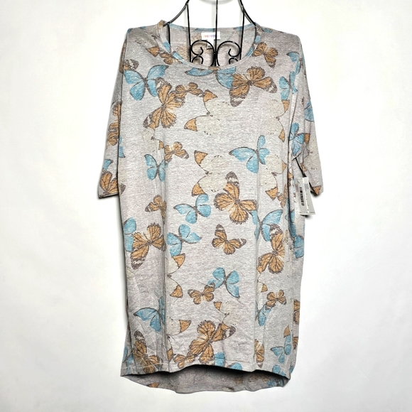 Lularoe Irma relaxed fit irma butterfly tee nwt xxs - Picture 1 of 7